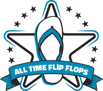 flip flops with circle on top